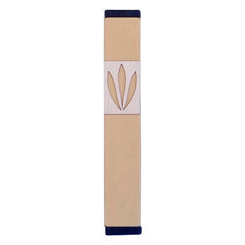 LEAVES SHIN MEZUZAH - SMALL - Agayof Judaica