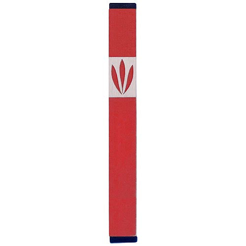 LEAVES SHIN MEZUZAH - MEDIUM - Agayof Judaica